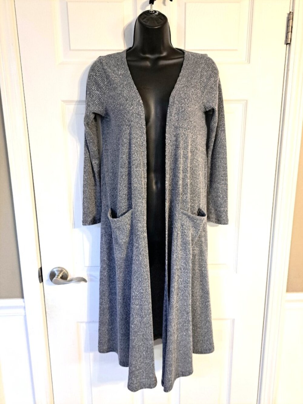 Lularoe Long Gray Cardigan Sweater